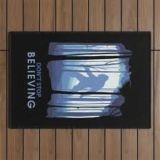 i believe in bigfoot outdoor rug by