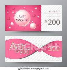 Vector Art Gift Voucher Template Promotion Card Coupon