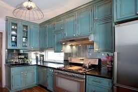 kitchen of the week: turquoise cabinets
