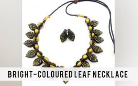 make terracotta necklaces with our