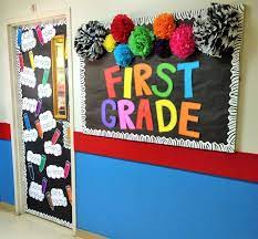 a colorful back to school welcome wall