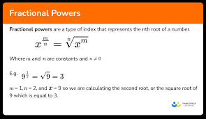 Fractional Powers Gcse Maths Steps