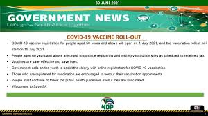 Electronic vaccination data system (evds) self registration portal. South African Government On Twitter The Covid19 Vaccine Registration For People Over 50 Years And Above Will Open On 1 July 2021 And The Vaccination Rollout Will Start On 15 July 2021
