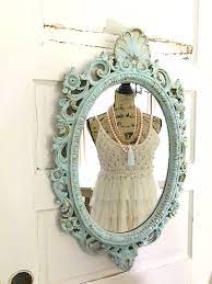 antique mirror with chalk paint