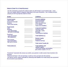 Balance Sheet Templates 12 Free Sample Example Format Download