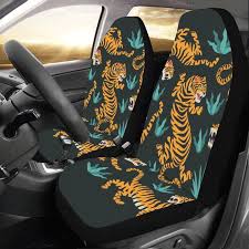 Tiger Car Seat Covers 2 Pc Animal