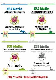 More about year 6 maths questions … the year 6 curriculum completes the key stage 2 maths programme of learning bringing understanding and confidence together from year 3 through to the end of year 6. Ks2 Year 6 Foundation Maths Arithmetic Geometry Algebra Ages 10 11 4 Book Set Ebay