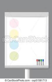 Flip Chart With Color Circle Moderation Papers