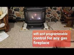 Gas Fireplace With A Wifi Thermostat