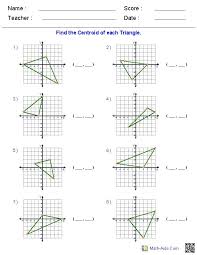 Centroid Worksheets Graphing Linear