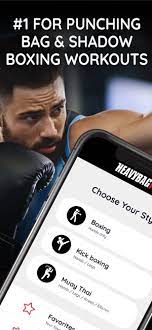 boxing training bag workout on the