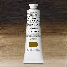 oil paint raw umber green shade 37