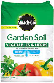 flower and vegetable garden soil in the