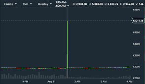 Gdax Btc Eur Chart Temporarily Jumps To 5000 Keeping Stock