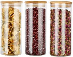 glass food storage jars containers