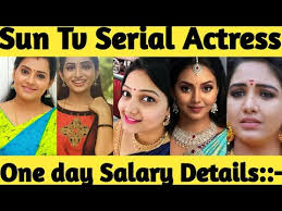 With respect to the tamil cine artists, tamil actress plays a vital role in the movies, while even the whole movie story is dedicated and screen played to match the actress's performance. Sun Tv Serial Actress One Day Salary Details 2019 Youtube