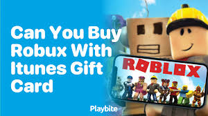 robux with an itunes gift card