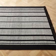 black and white striped area rug