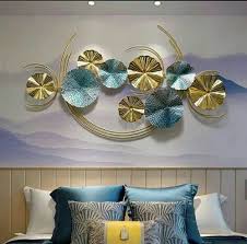 Blue And Golden Ixora Turquoise Wall Decor