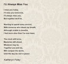 i ll always miss you poem by katheryn foley