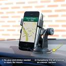 iOttie Easy Touch Windshield Dashboard Car Mount Holder iPhone 6s-6 Galaxy S7-S6- Retail Packaging- Black