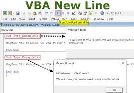 Vba New Line Step By Step How To Insert New Line In Vba