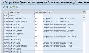 Assign Chart Of Depreciation To Company Code Oaob