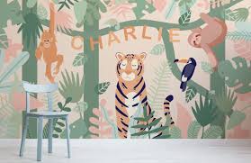Jungle Animals Wallpaper Mural Hovia Uk