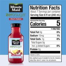 minute maid zero sugar fruit punch