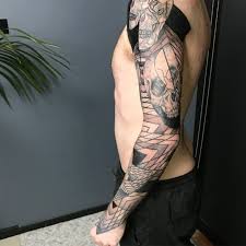 De manga de pierna, tatuaje de manga del brazo, hombres de tatuaje temporal. 117 Sensacionales Disenos De Tatuajes De Manga