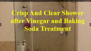 shower with vinegar and baking soda