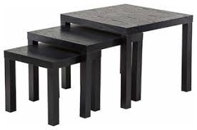 Nesting coffee tables are perhaps some of the most flexible pieces of furniture ever invented. Modern Nesting Coffee Tables In Mdf Square Design Set Of 3 Modern Coffee Tables By Decor Love Houzz Uk