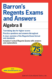 Barrons Regents Exams And Answers Algebra Ii Book By