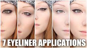 7 diffe eyeliners makeup tutorial