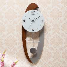 Modern Wall Clock Pendulum Carved