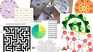20 jeux gratuits pour réviser les tables de multiplication (dominos,  labyrinthes, jeux de cartes, cocottes, mistigri...) - Apprendre, réviser,  mémoriser