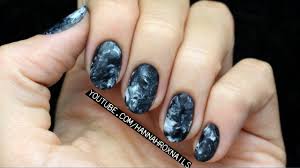smoky marble nails no water needed