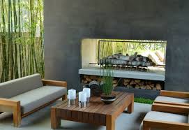 Outdoor Concrete Fireplace