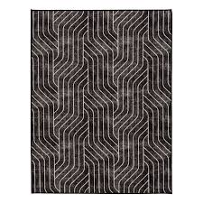 d563 venus black grey rug