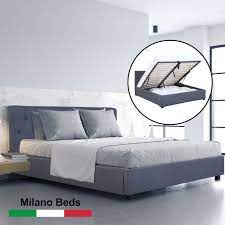 milano capri luxury gas lift bed with