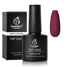 With a sleek and elegant bottle, this top coat can be applied on any nail polish, matte or gloss. Amazon Com Beetles Gel No Wipe Matte Top Coat Soak Off Nail Lamp Gel Nail Polish Matte Finish And Long Lasting For Christmas Gift Set Gel Nail Kit Beauty