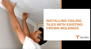 installing ceiling tiles with existing