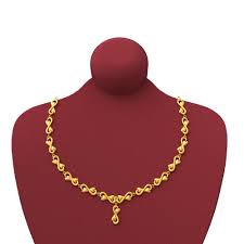 infinite heart design gold necklace