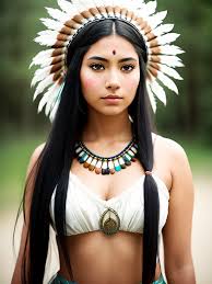 a beautiful american indian nat