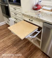 kitchen appliance lift white wood