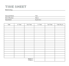 Time Tracking Sample Templates Free Word Excel Documents