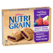 kellogg s nutri grain bars mixed berry
