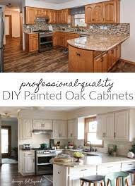 Diy Painted Oak Kitchen Cabinets Makeover