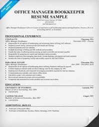 Bookkeeper Resume Examples