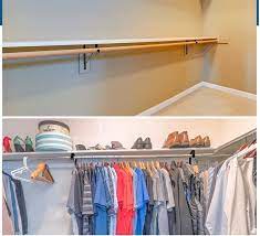 how to install closet shelf and rod